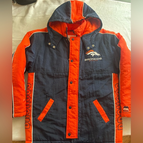 Vintage Denver Broncos Men’s Small Mighty Mac Play Football Jacket - Picture 1 of 6